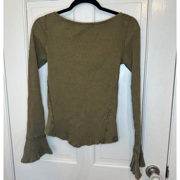 Free People Tops - Free People Olive Green Thermal size M NWT
